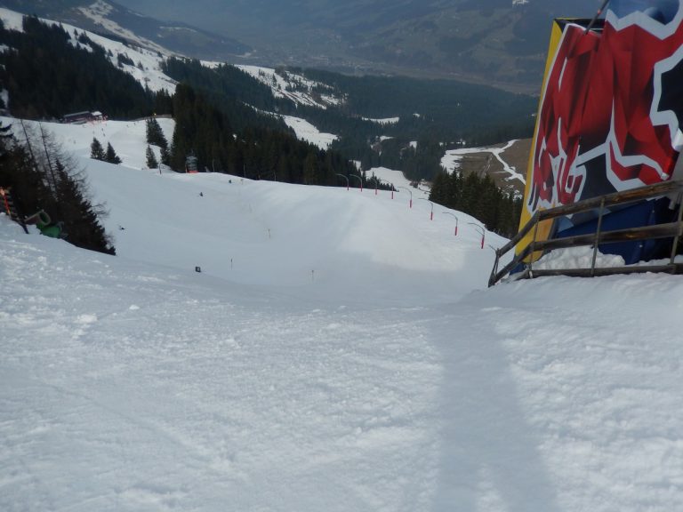 Kitzbühel v zimě na lyžích